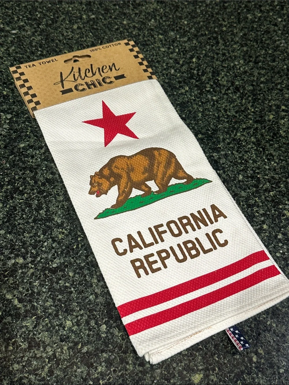 Kitchen Chic California Republic Cotton Tea Towel home decor gift textured NEW